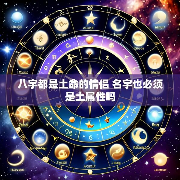 八字都是土命的情侣 名字也必须是土属性吗