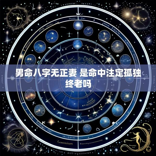 男命八字无正妻 是命中注定孤独终老吗