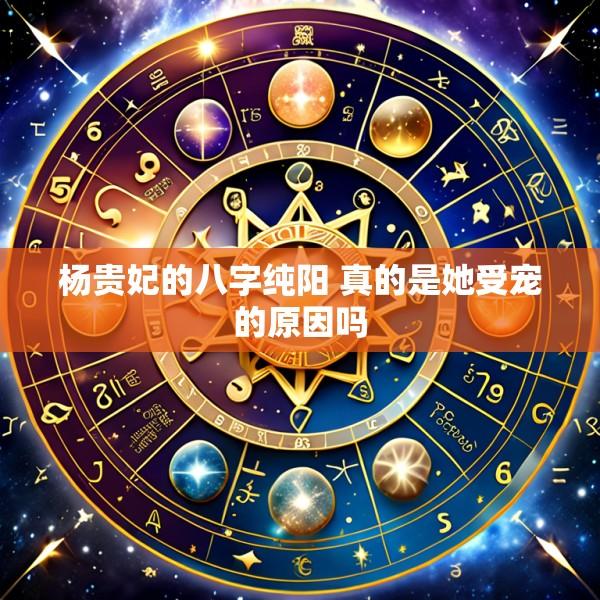 杨贵妃的八字纯阳 真的是她受宠的原因吗