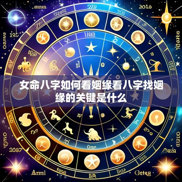 女命八字如何看姻缘看八字找姻缘的关键是什么