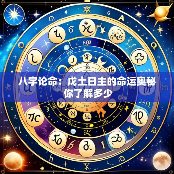 八字论命：戊土日主的命运奥秘 你了解多少