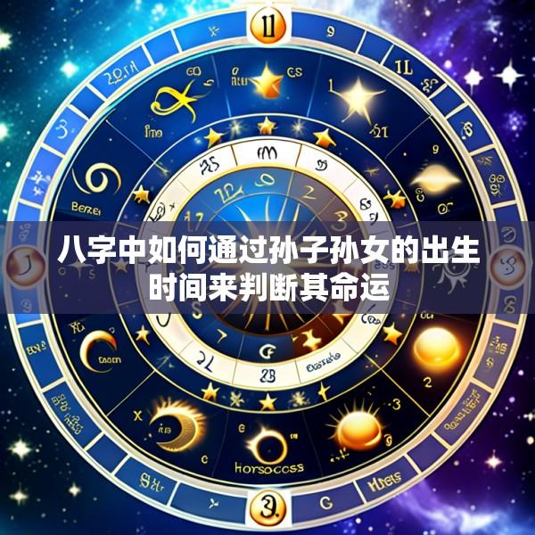 八字中如何通过孙子孙女的出生时间来判断其命运