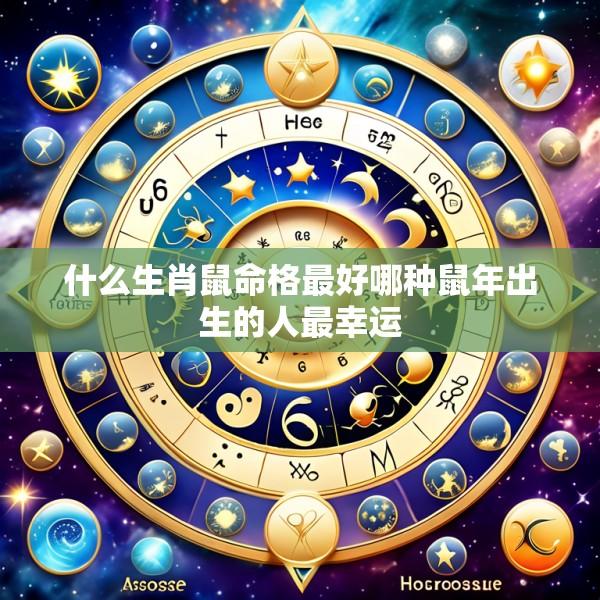 什么生肖鼠命格最好哪种鼠年出生的人最幸运