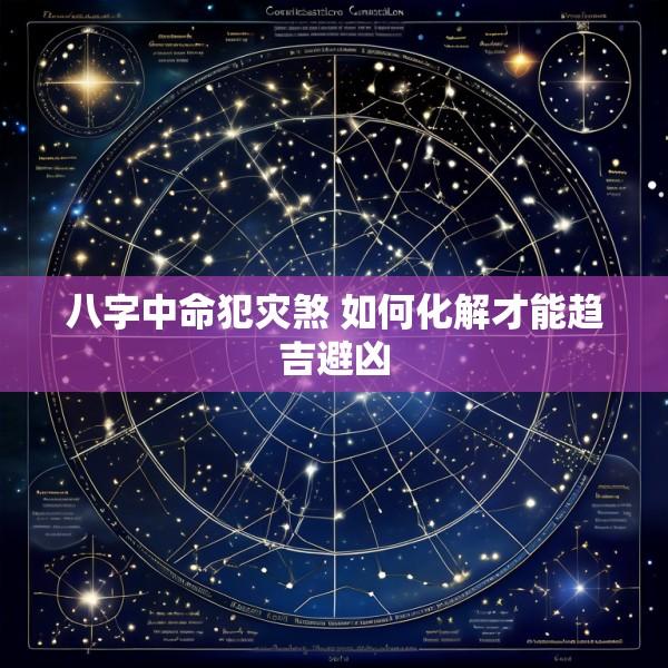 八字中命犯灾煞 如何化解才能趋吉避凶