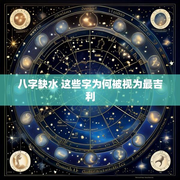 八字缺水 这些字为何被视为最吉利