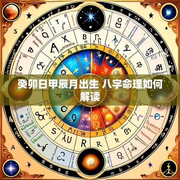 癸卯日甲辰月出生 八字命理如何解读
