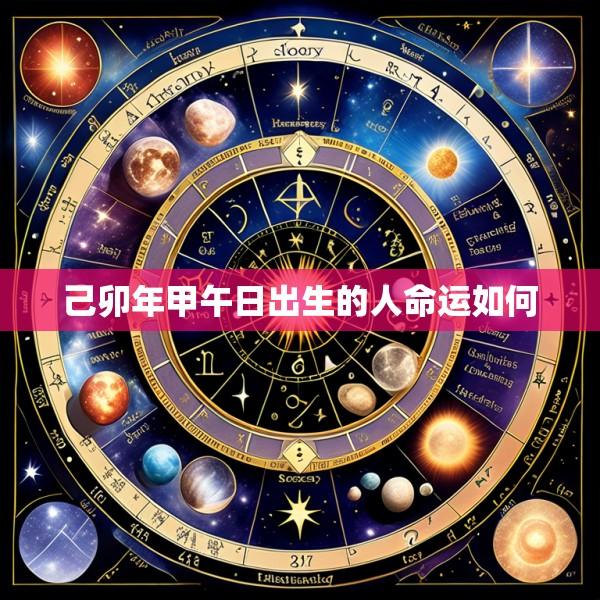 己卯年甲午日出生的人命运如何