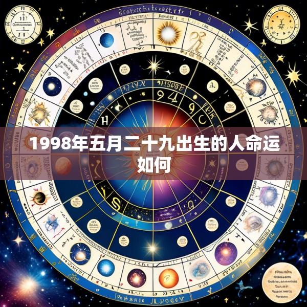 1998年五月二十九出生的人命运如何