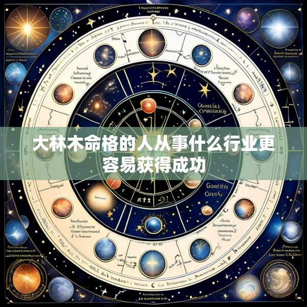 大林木命格的人从事什么行业更容易获得成功
