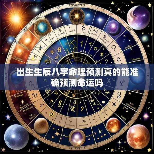 出生生辰八字命理预测真的能准确预测命运吗