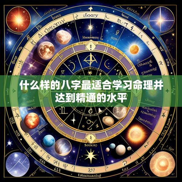 什么样的八字最适合学习命理并达到精通的水平