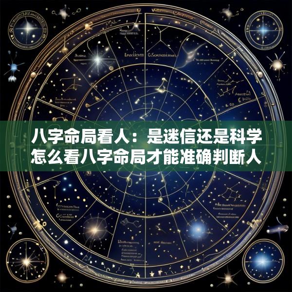 八字命局看人：是迷信还是科学怎么看八字命局才能准确判断人的性格和命运
