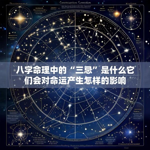 八字命理中的“三忌”是什么它们会对命运产生怎样的影响