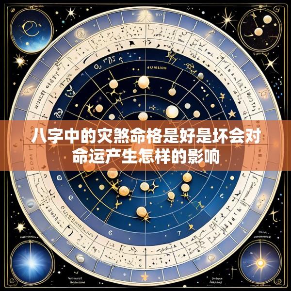 八字中的灾煞命格是好是坏会对命运产生怎样的影响