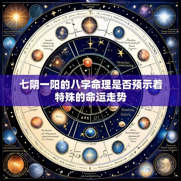 七阴一阳的八字命理是否预示着特殊的命运走势