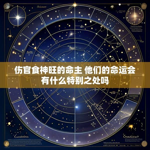 伤官食神旺的命主 他们的命运会有什么特别之处吗