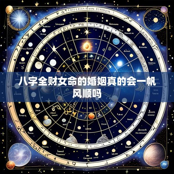 八字全财女命的婚姻真的会一帆风顺吗