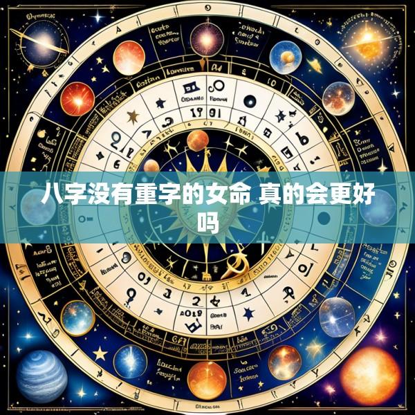 八字没有重字的女命 真的会更好吗