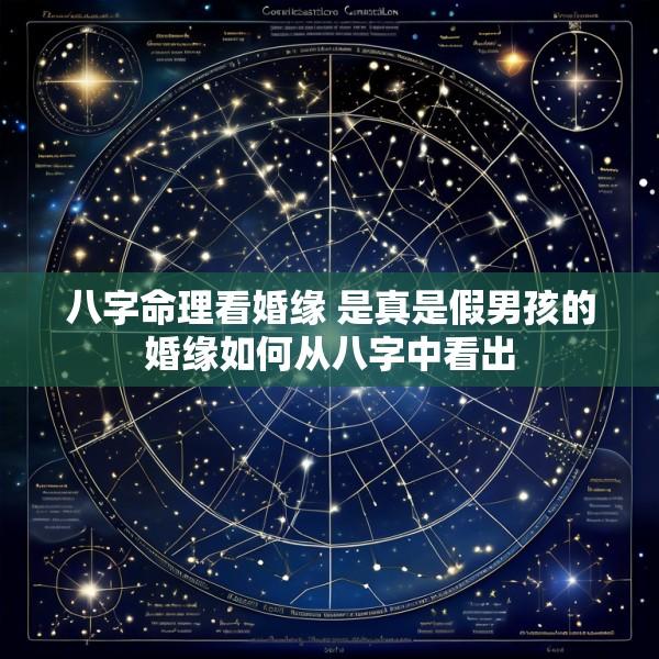 八字命理看婚缘 是真是假男孩的婚缘如何从八字中看出