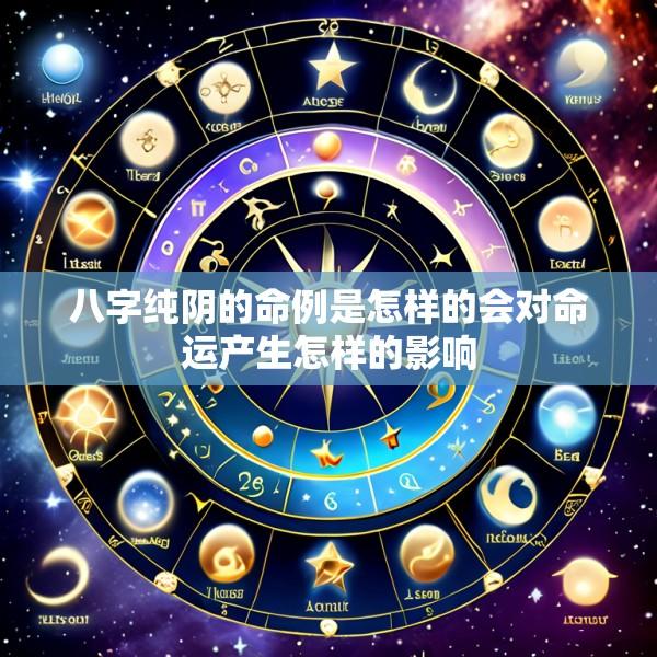 八字纯阴的命例是怎样的会对命运产生怎样的影响