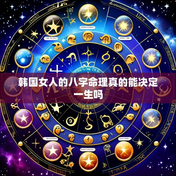 韩国女人的八字命理真的能决定一生吗