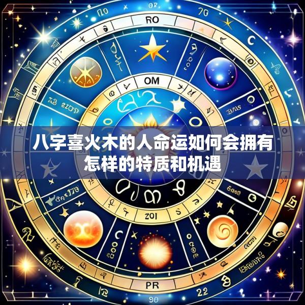 八字喜火木的人命运如何会拥有怎样的特质和机遇