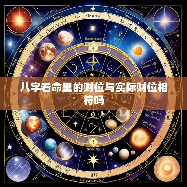 八字看命里的财位与实际财位相符吗