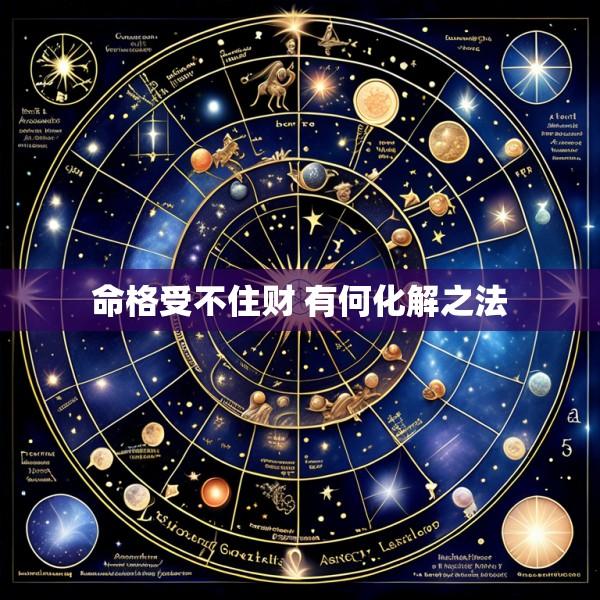 命格受不住财 有何化解之法