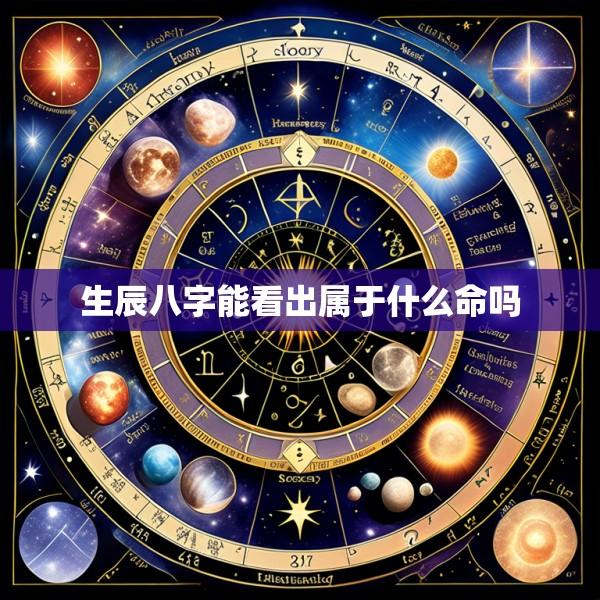 生辰八字能看出属于什么命吗
