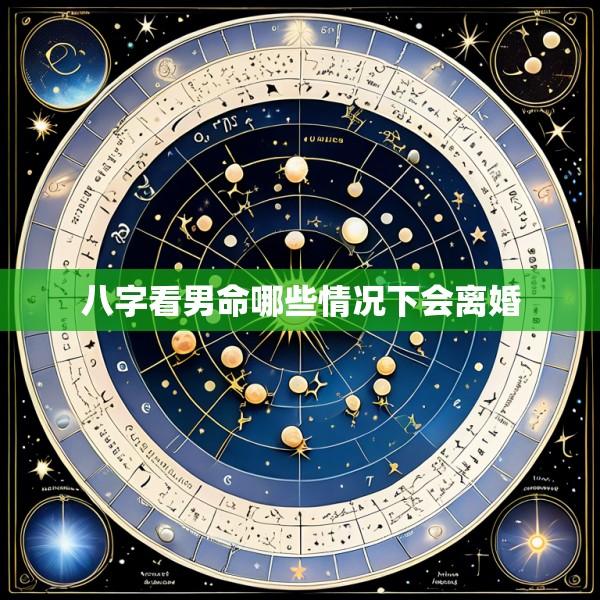 八字看男命哪些情况下会离婚