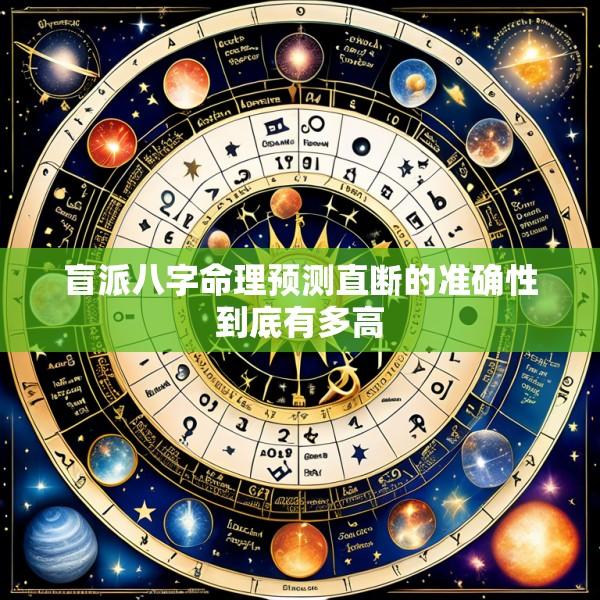 盲派八字命理预测直断的准确性到底有多高