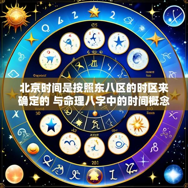 北京时间是按照东八区的时区来确定的 与命理八字中的时间概念是否一致呢