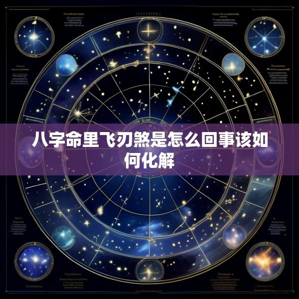 八字命里飞刃煞是怎么回事该如何化解