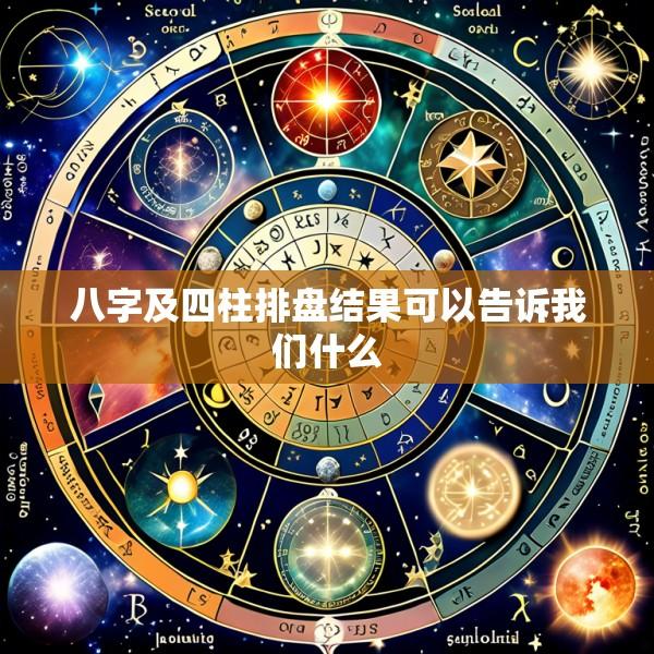 八字及四柱排盘结果可以告诉我们什么