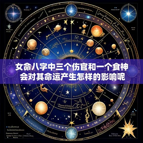 女命八字中三个伤官和一个食神 会对其命运产生怎样的影响呢