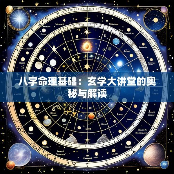 八字命理基础：玄学大讲堂的奥秘与解读