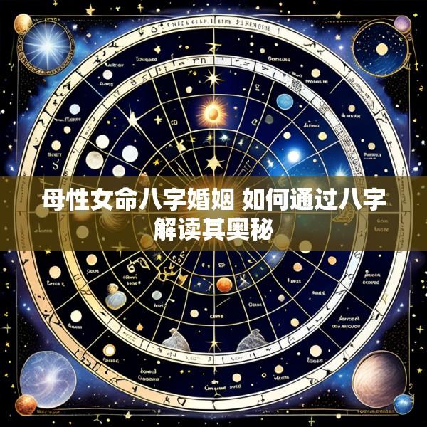 母性女命八字婚姻 如何通过八字解读其奥秘