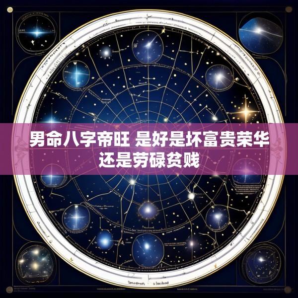 男命八字帝旺 是好是坏富贵荣华还是劳碌贫贱
