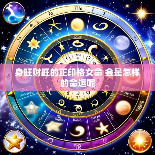 身旺财旺的正印格女命 会是怎样的命运呢