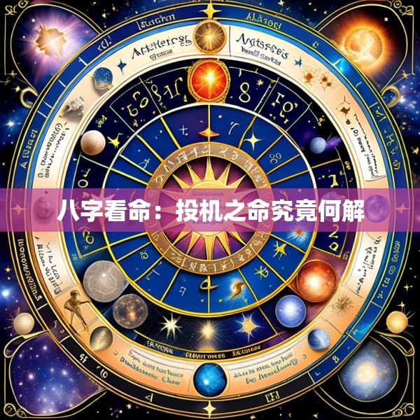 八字看命：投机之命究竟何解