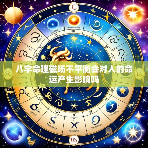 八字命理磁场不平衡会对人的命运产生影响吗