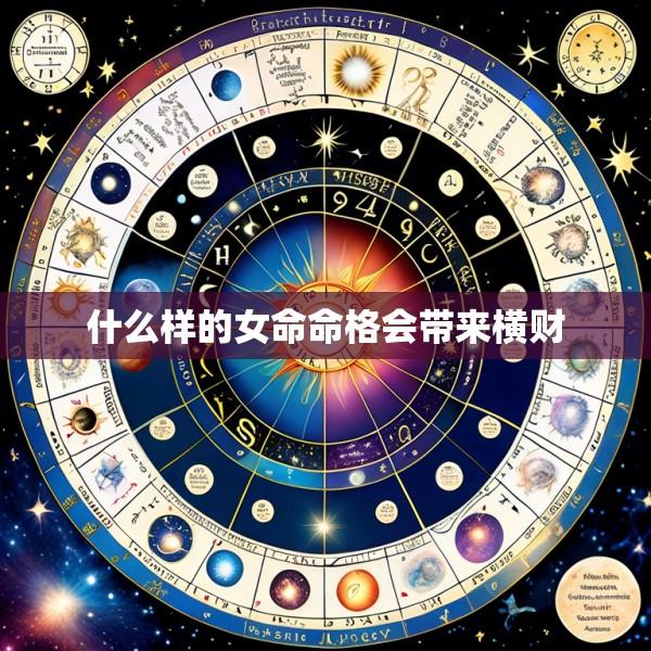什么样的女命命格会带来横财