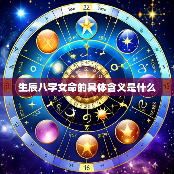 生辰八字女命的具体含义是什么