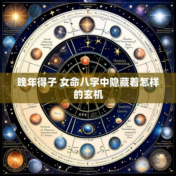 晚年得子 女命八字中隐藏着怎样的玄机