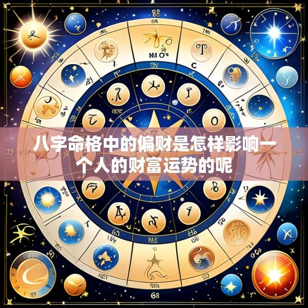 八字命格中的偏财是怎样影响一个人的财富运势的呢