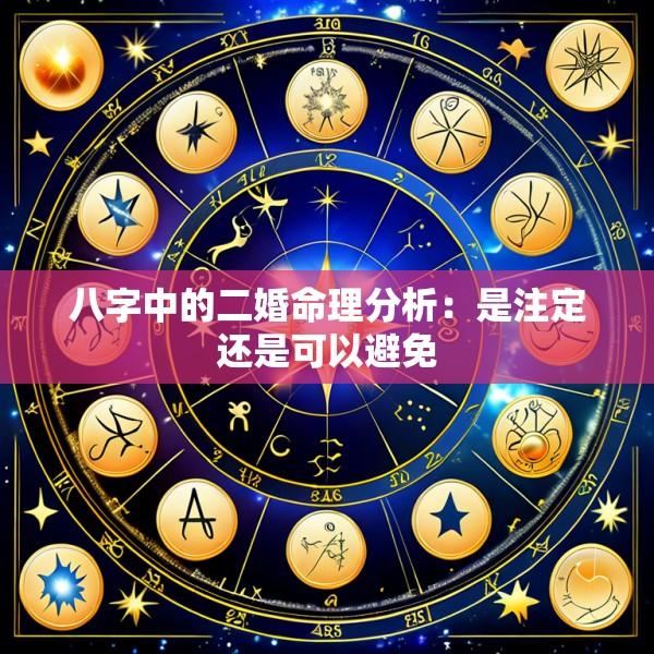 八字中的二婚命理分析：是注定还是可以避免