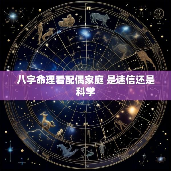 八字命理看配偶家庭 是迷信还是科学