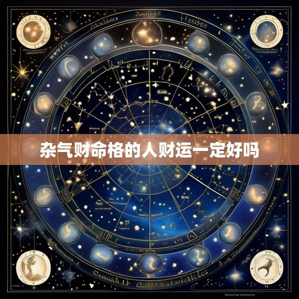 杂气财命格的人财运一定好吗