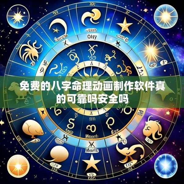 免费的八字命理动画制作软件真的可靠吗安全吗