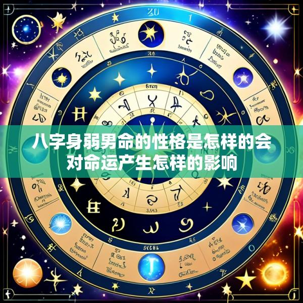 八字身弱男命的性格是怎样的会对命运产生怎样的影响